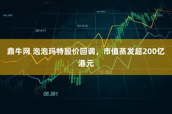 鼎牛网 泡泡玛特股价回调，市值蒸发超200亿港元