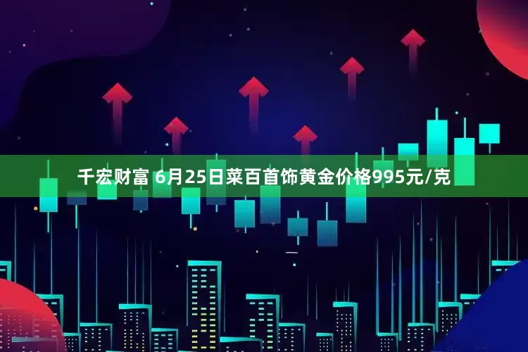 千宏财富 6月25日菜百首饰黄金价格995元/克
