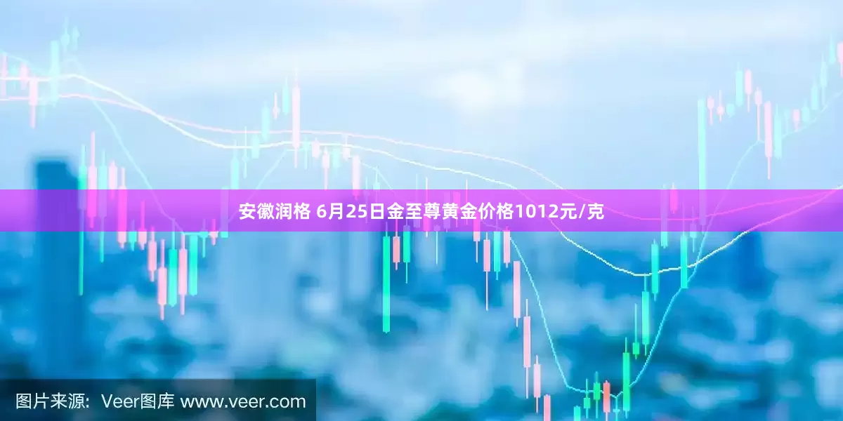 安徽润格 6月25日金至尊黄金价格1012元/克