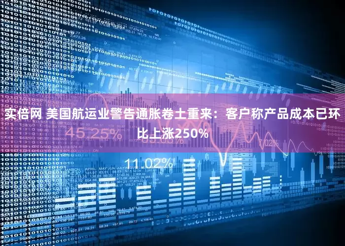 实倍网 美国航运业警告通胀卷土重来：客户称产品成本已环比上涨250%