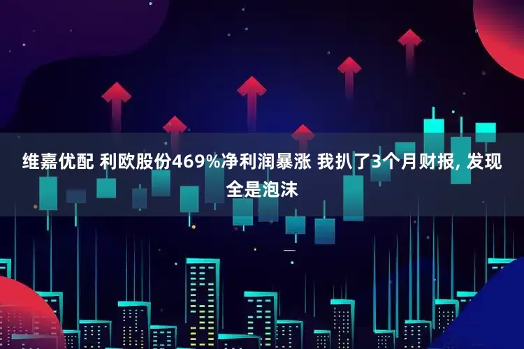 维嘉优配 利欧股份469%净利润暴涨 我扒了3个月财报, 发现全是泡沫