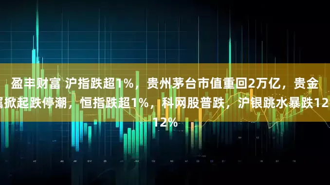 盈丰财富 沪指跌超1%，贵州茅台市值重回2万亿，贵金属掀起跌停潮，恒指跌超1%，科网股普跌，沪银跳水暴跌12%